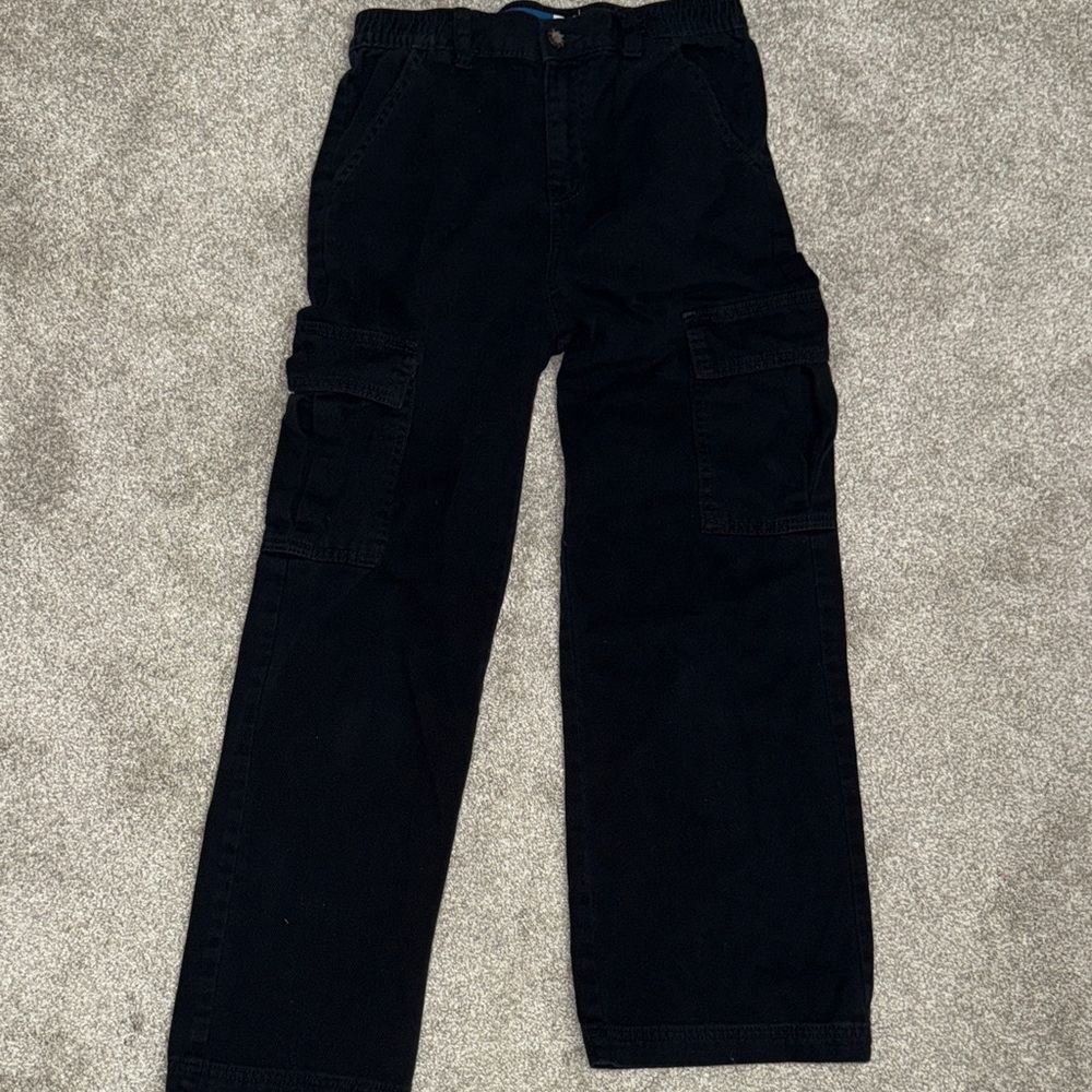 Girls Old Navy Black Cargo Pants size Large 10/12